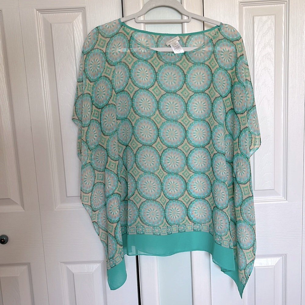 Talbots woven poncho